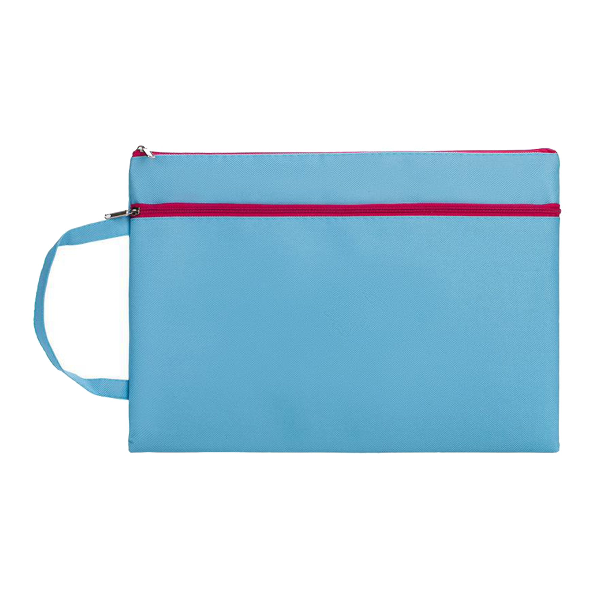 Colorful Canvas Dual-Zipper Document Bag, custom messenger bag with logo imprint 3
