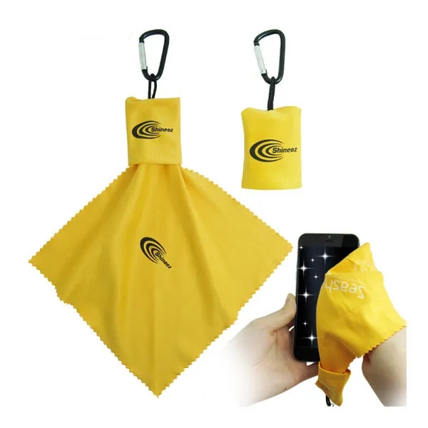 Microfibre Lens Cloth with Carabiner 3