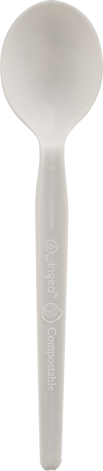 Medium Weight PLA Plastic Eco Spoon Beige 2