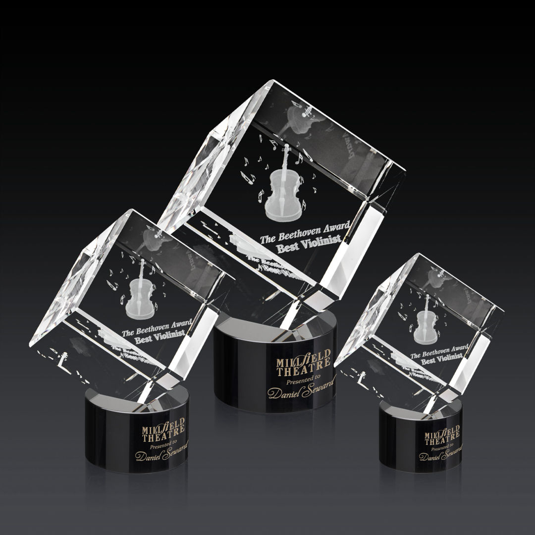 Burrill 3D Award on Marvel Base - Black 3