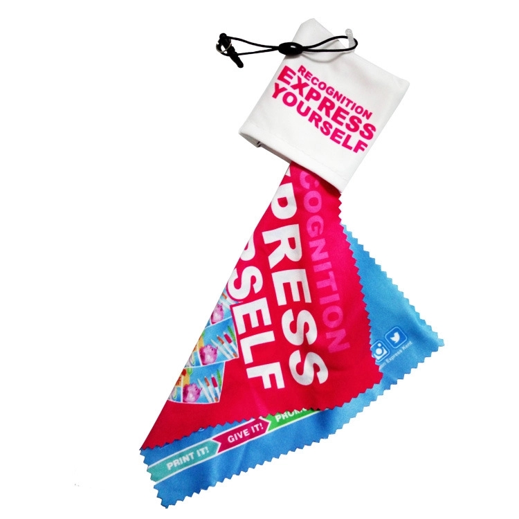 Portable Mini Microfiber Cleaning Cloth with Pouch 4