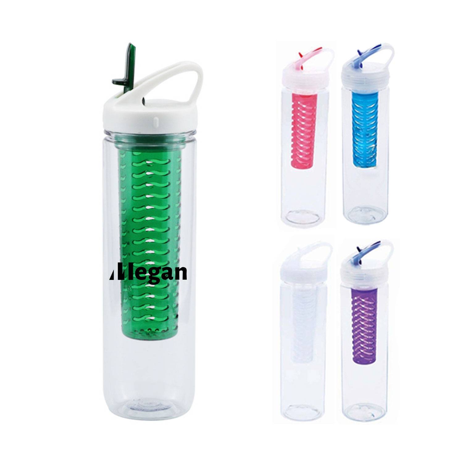 27oz Portable Sports Plastic Fruit Infusion Water Bottle 2