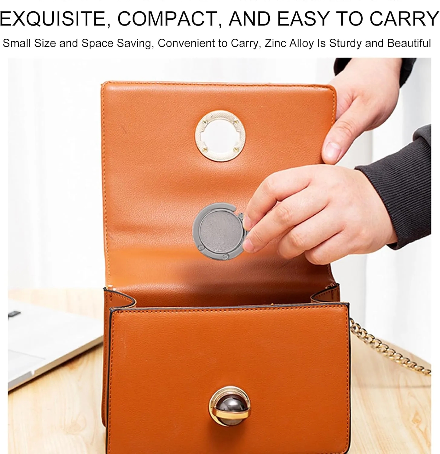 Portable Folding Handbag Hooks Holder 8