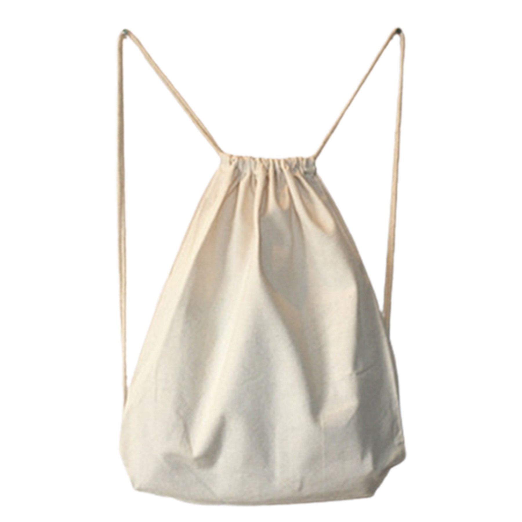 Canvas Drawstring Backpack Bag 2