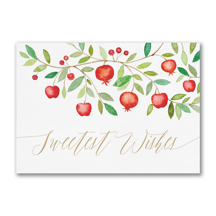 Sweet Pomegranate Wishes Card 1