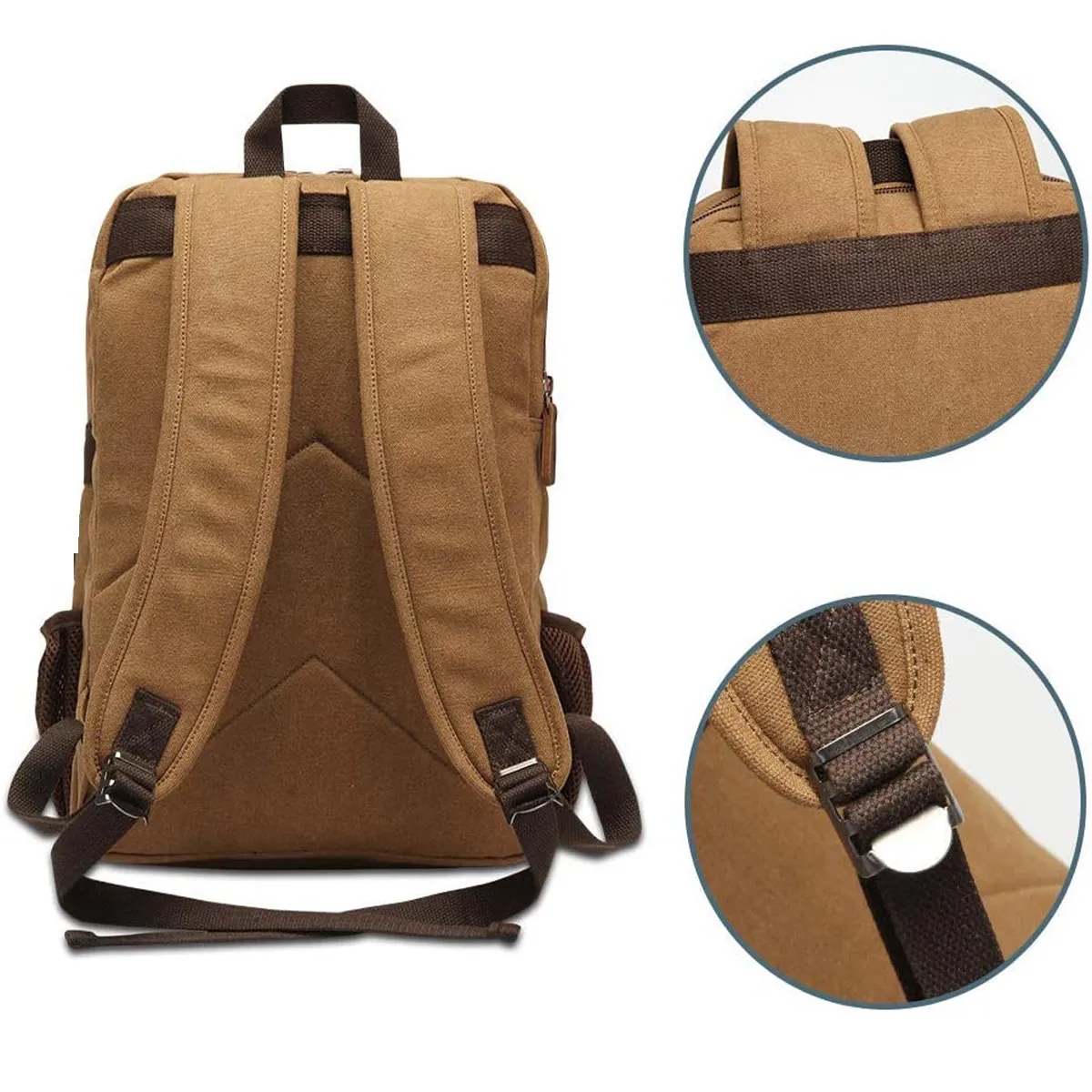 Canvas Backpack For Men Women 3