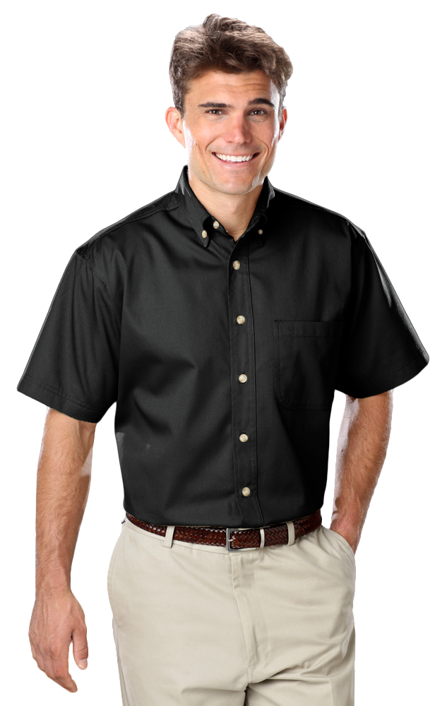 Men's S/S 100% Cotton Twill Shirt 11