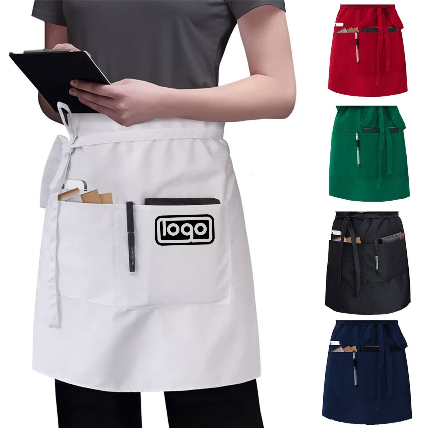 Stain-resistant Waterproof Custom Waiter Waist Apron 11