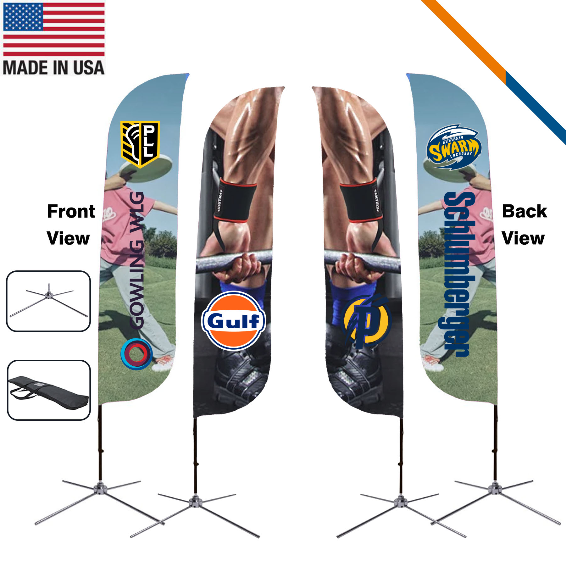13' Popess Double-Sided Feather Flag 5