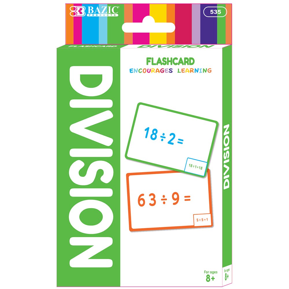 Division Flashcards - 24 Packs 2