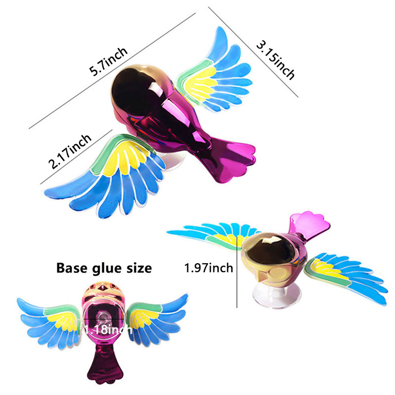 Wind Energy Bird Ornament Mascot Car Decor 2