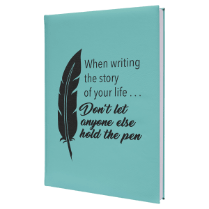 7" X 9 3/4" Laserable Leatherette Journal-Lined Notepad 15