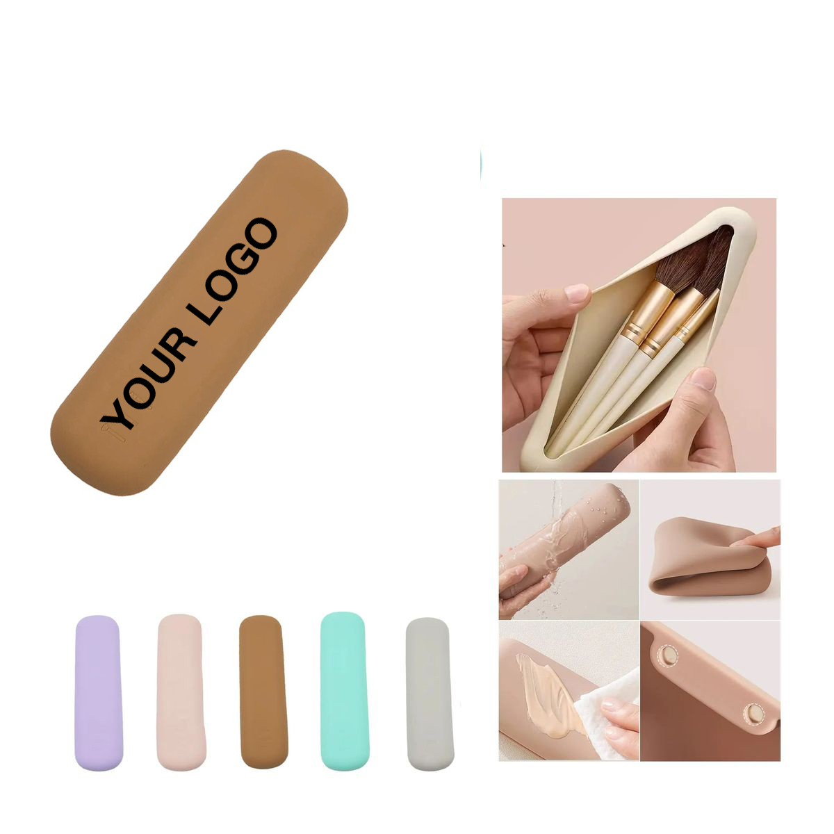 Silicone Brush Holder for Travel and Daily Use 1