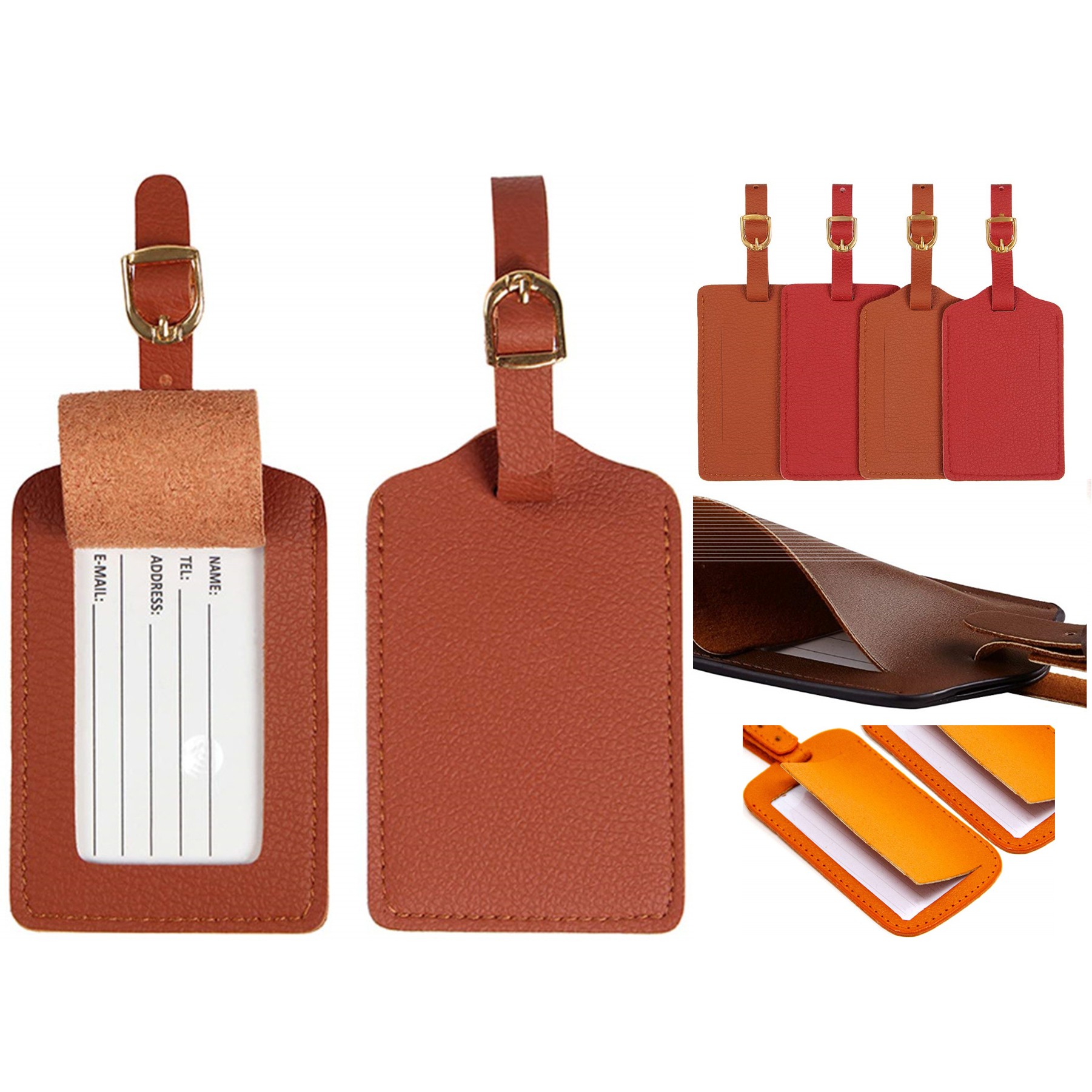 PU Leather Luggage Tag 1