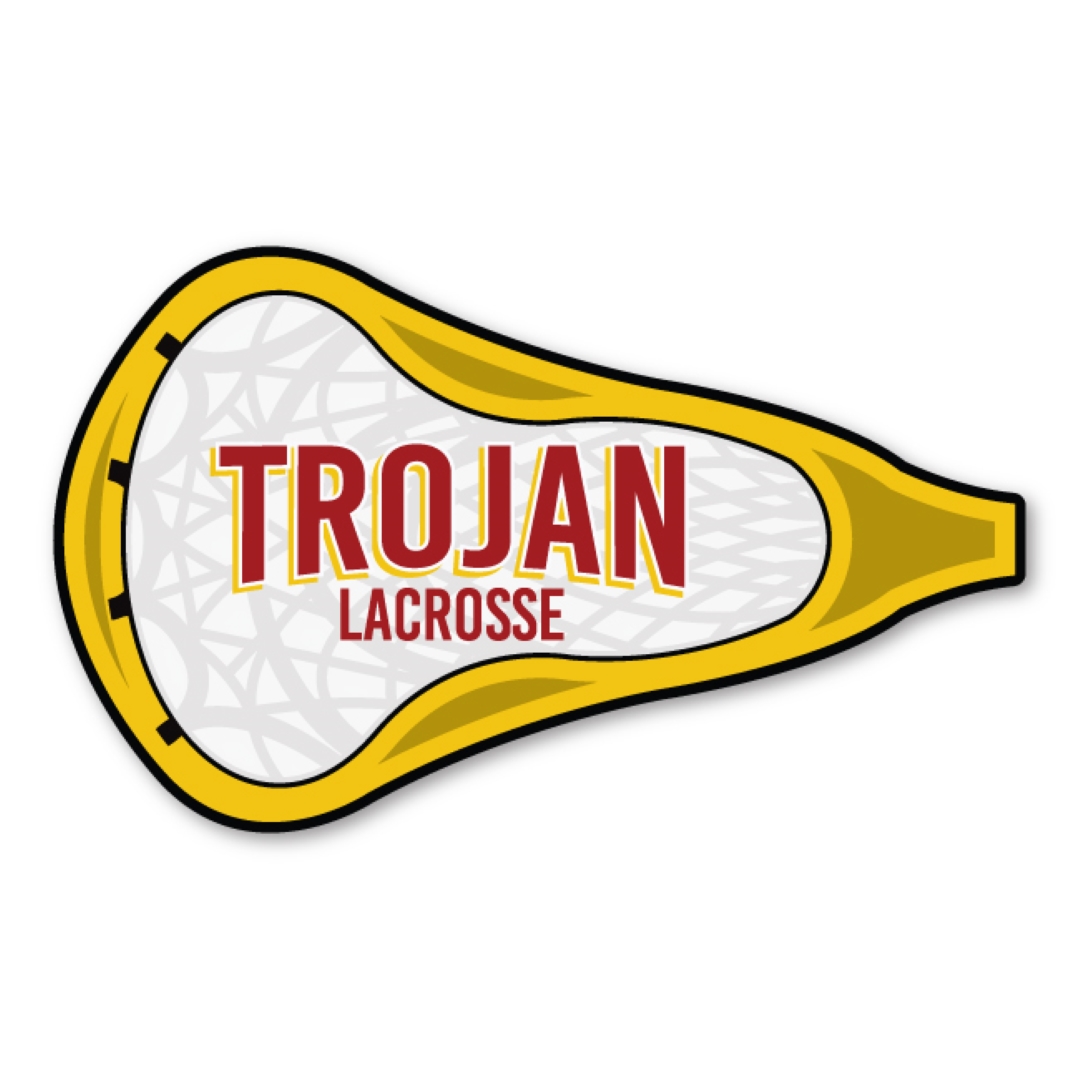 Lacrosse Stick Magnet - 4.60" x 2.80" - 30 mil - Outdoor Safe