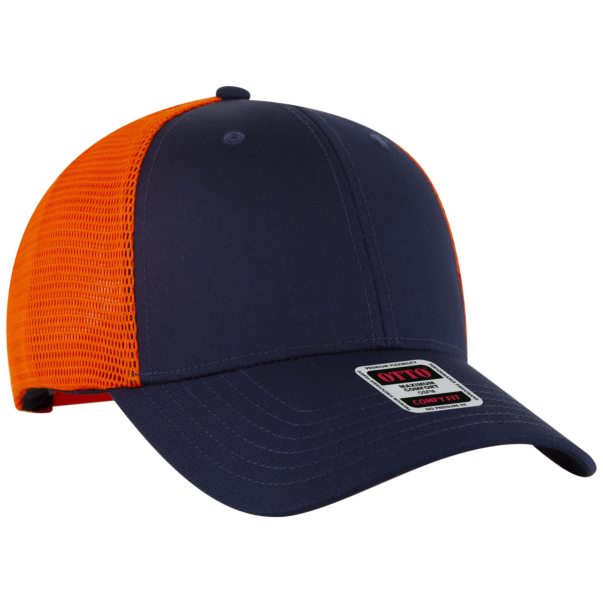 OTTO CAP® OTTO COMFY FIT® 6 Panel Low Profile Mesh Back Trucker Hat 18