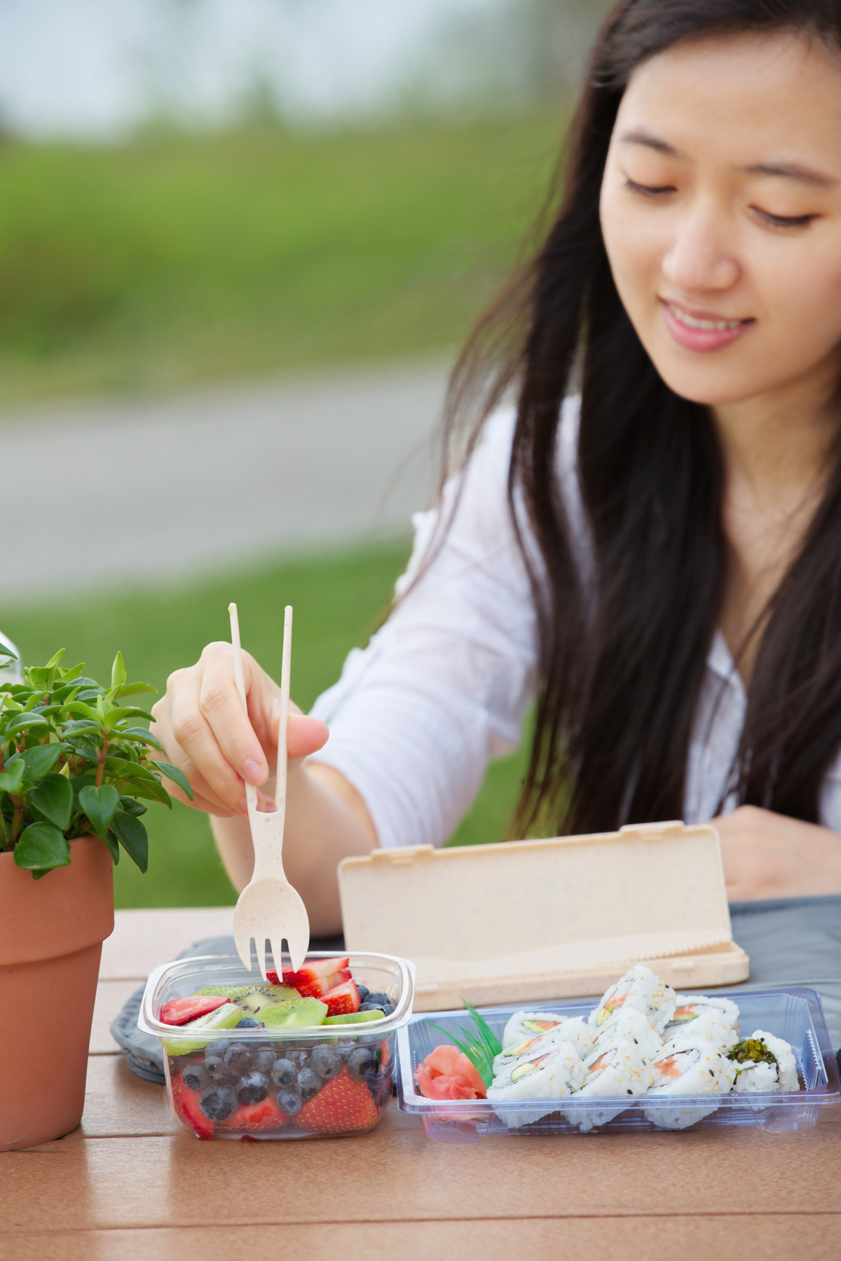 6-in-1 Portable Wheatstraw Tableware Set 8