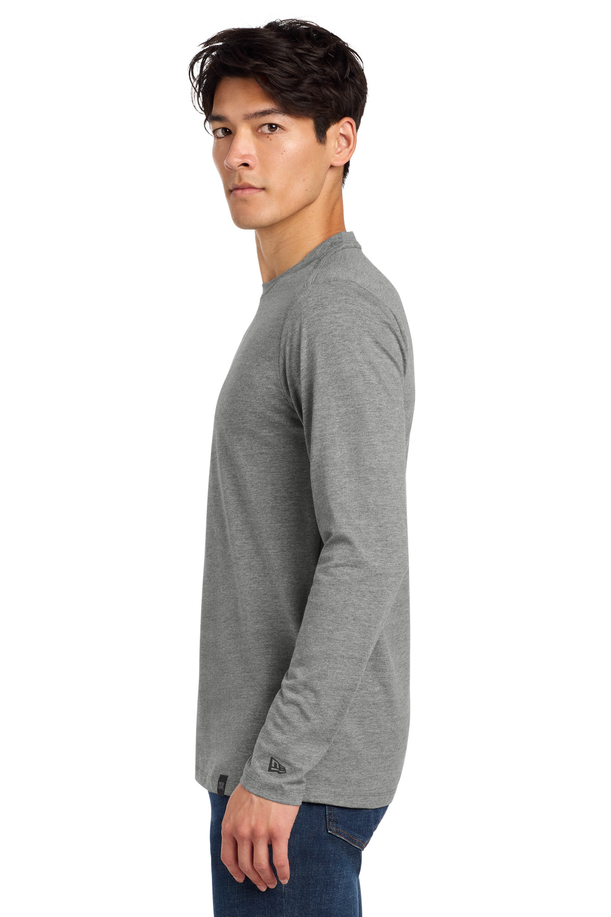 New Era Heritage Blend Long Sleeve Crew Tee. NEA102 56