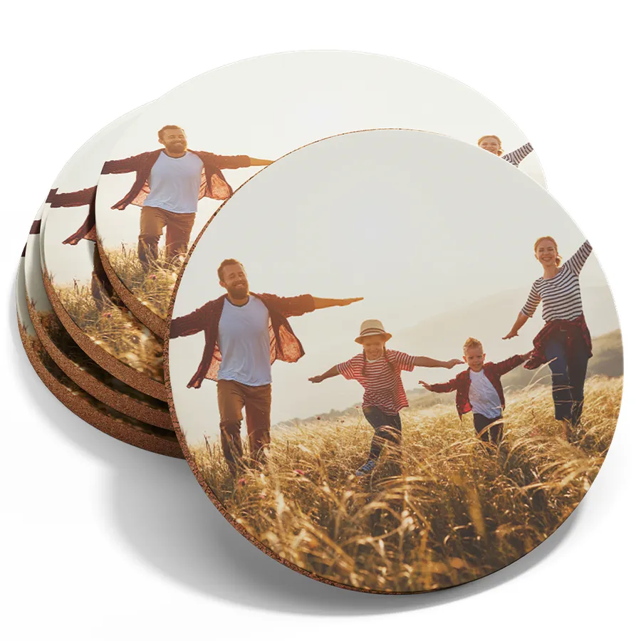 Custom Photo Fiberboard Coasters 4