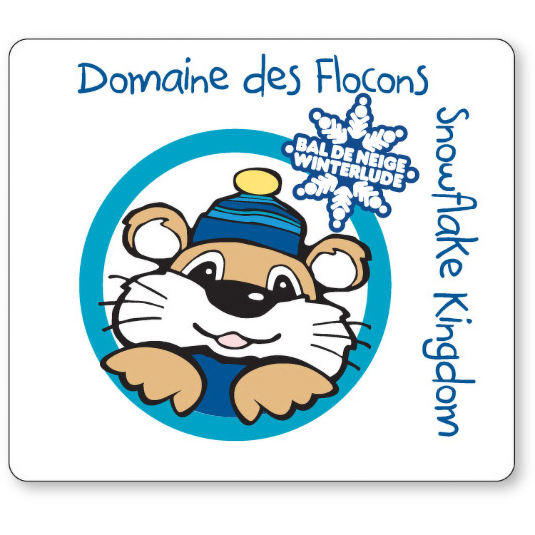 White Gloss 4 Colour Process Paper Roll Label Stock Rectangle (3.5"x4")