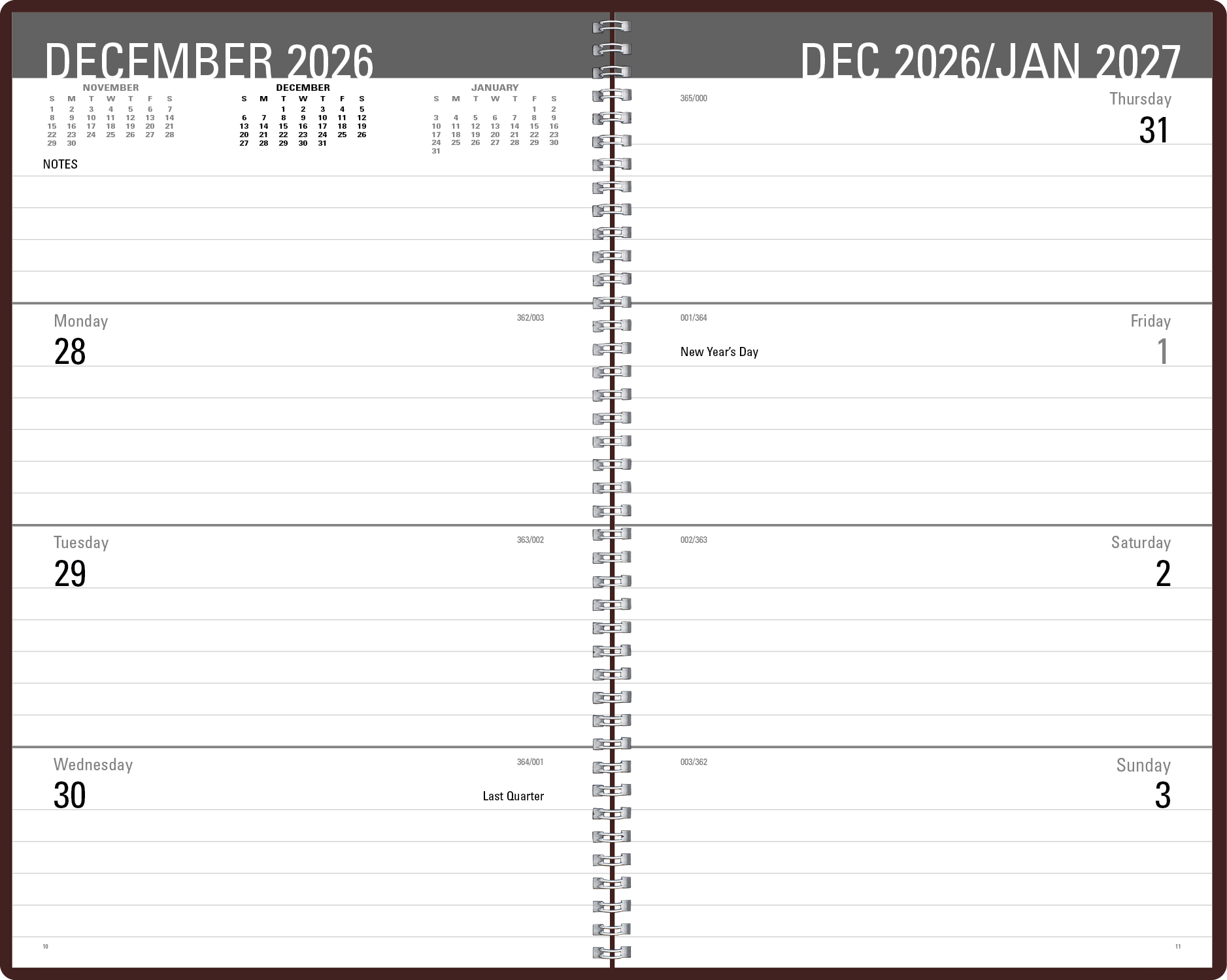 Triumph® Calendars Classic Weekly Desk Planner 71