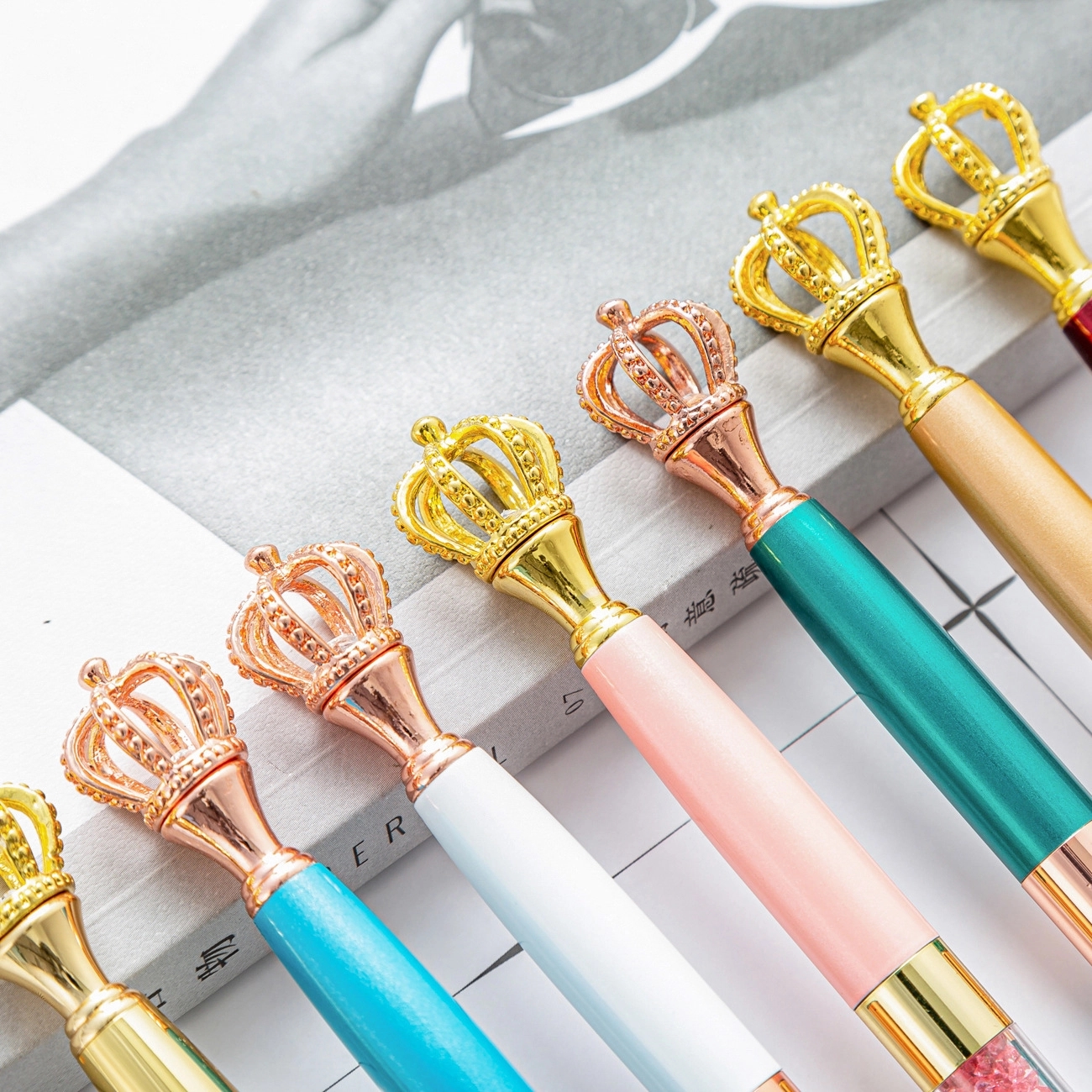 Crystal Crown Ballpoint Pens 4