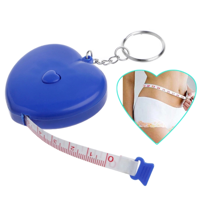 Heart Shaped Tape Measure Keyrings 6