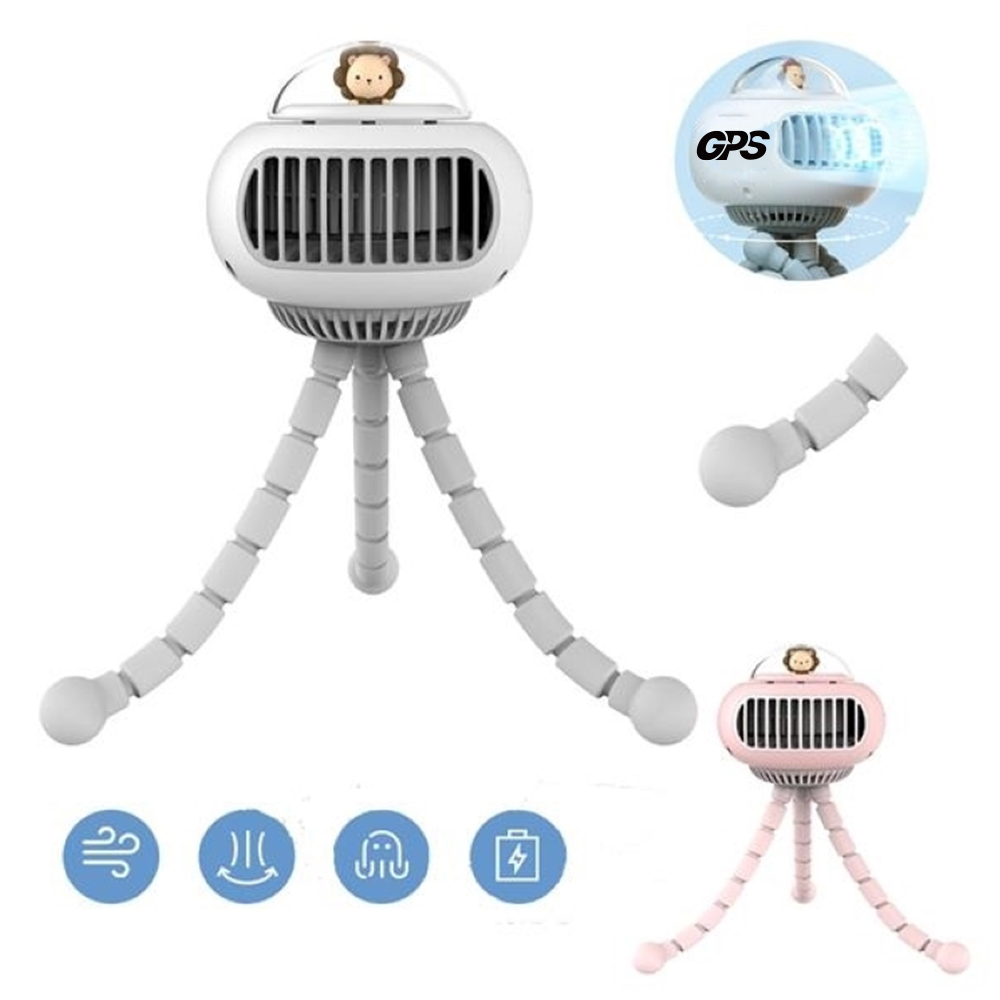 Upgraded Portable Baby Stroller Fan