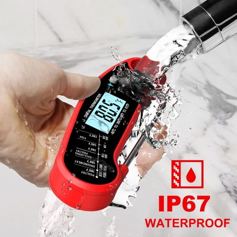 Instant Read Food Thermometer Waterproof 2