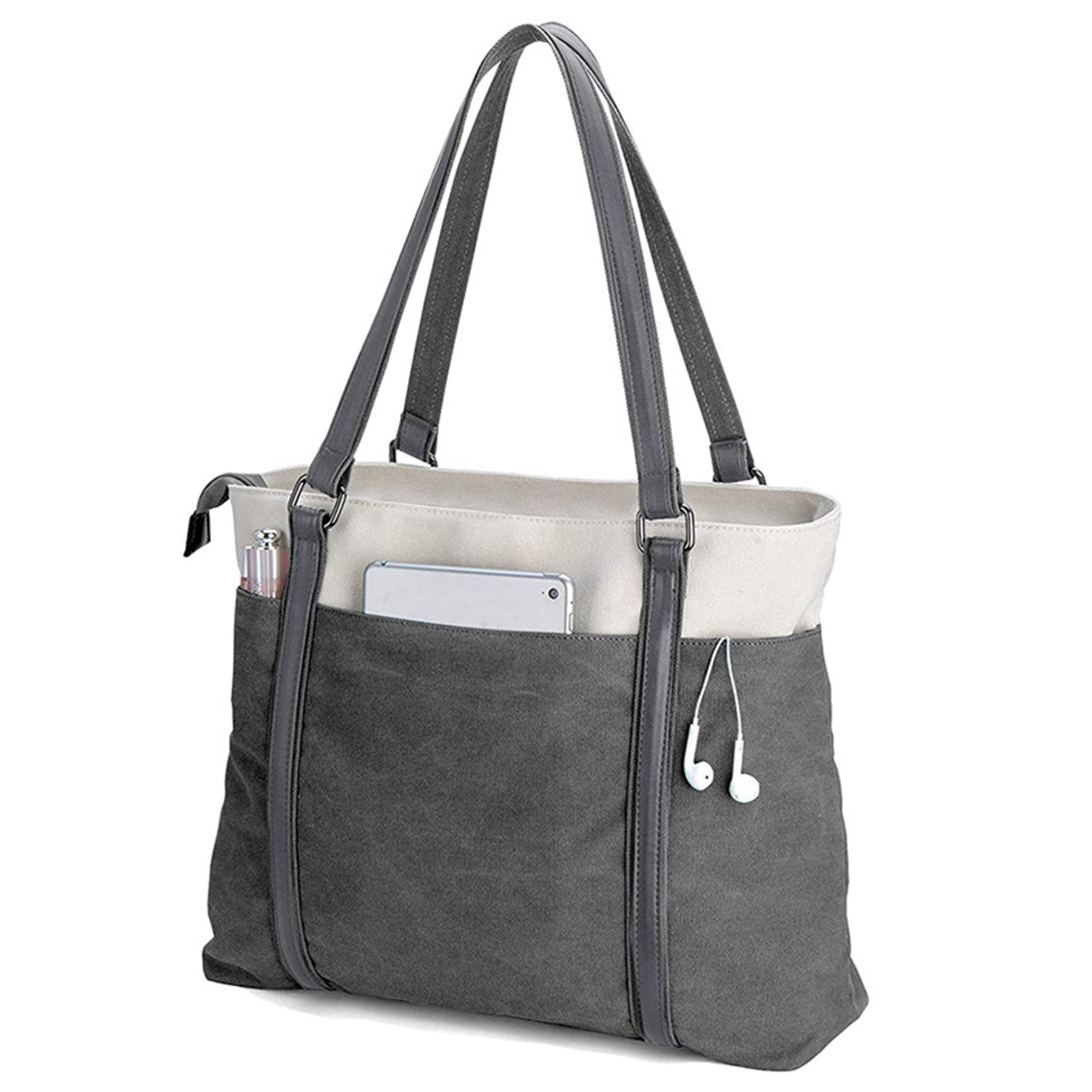 Canvas Lightweight Laptop Tote Bag For Work 8