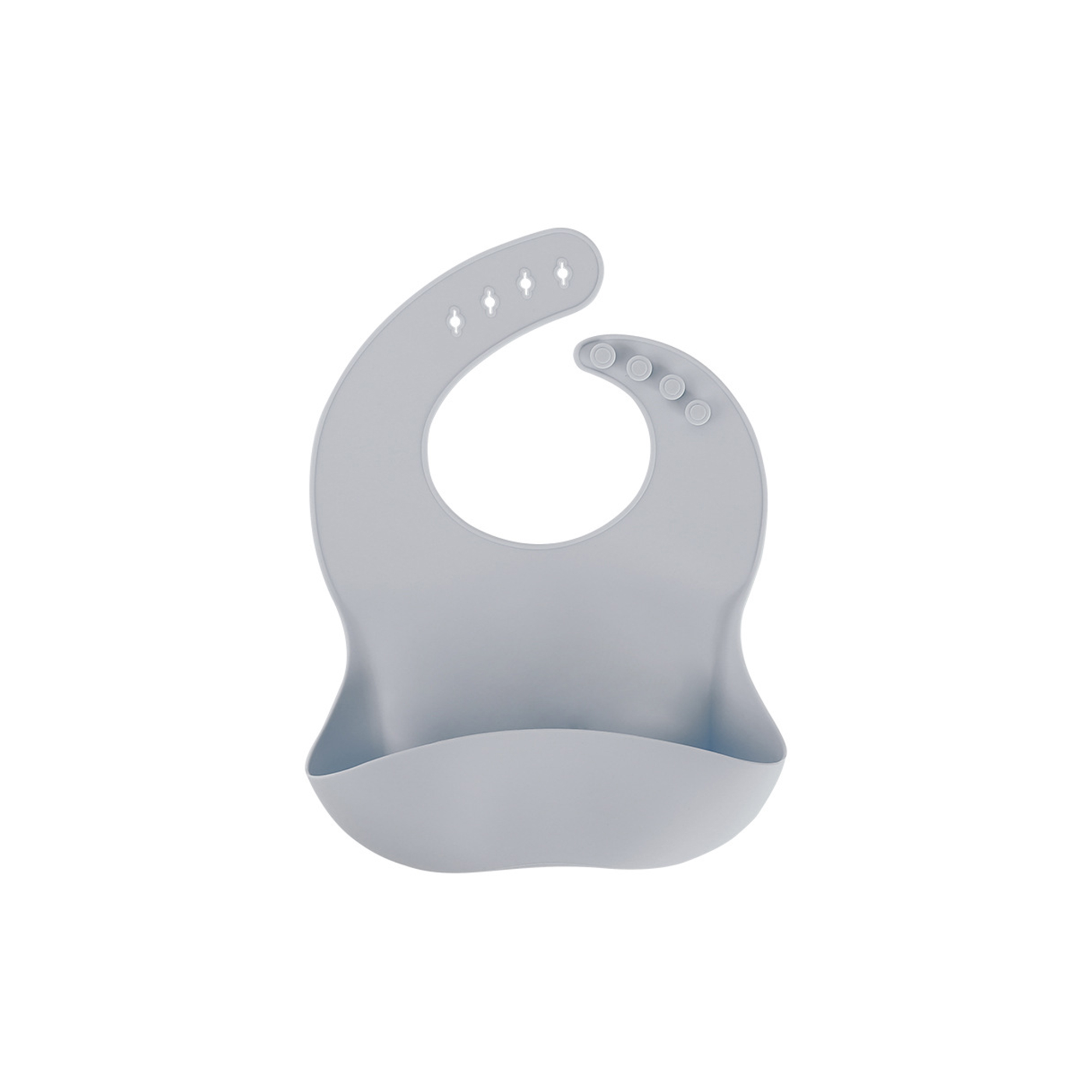 Silicone Baby Bib 12.8" x 9.5" With Food Catcher Pocket 13