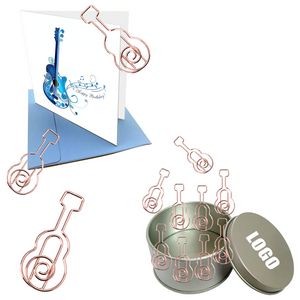 Guitar Shaped Paper Clips In Tin Box 4