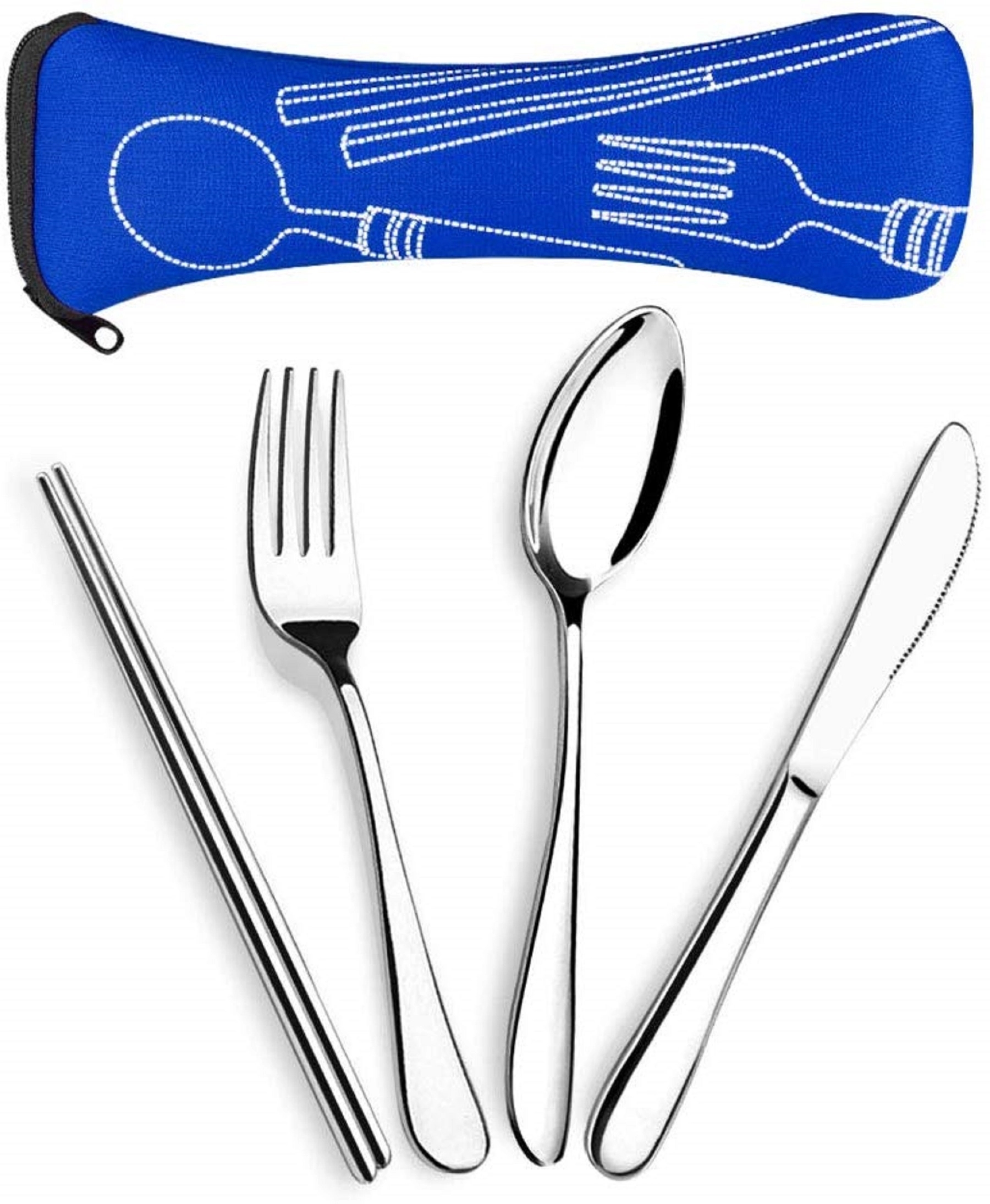 4 Pieces Set Cutlery with Neoprene Case 5