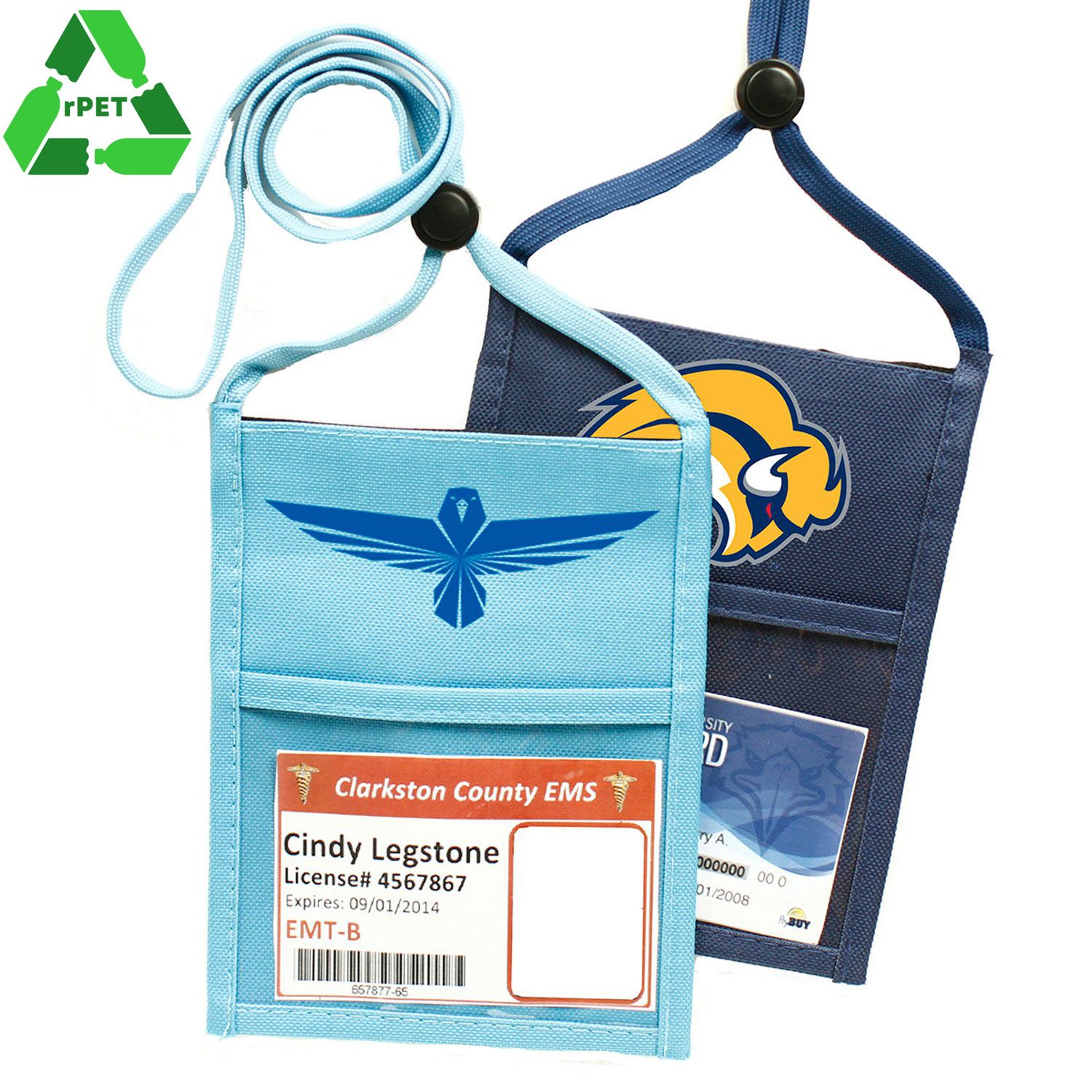 Premium Polyester Double Window RPET Recycled Pouch 2