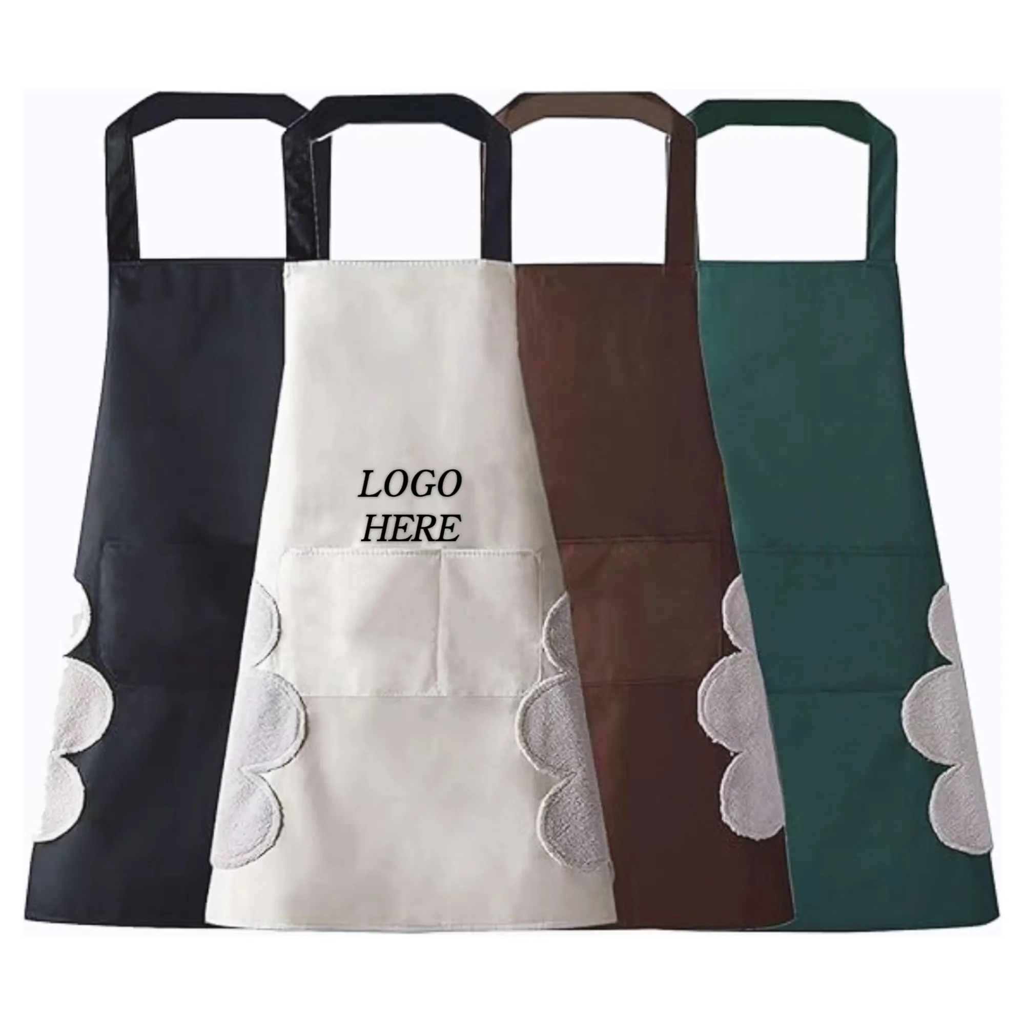 Hand-Wiping Waterproof Apron With A Pocket 2