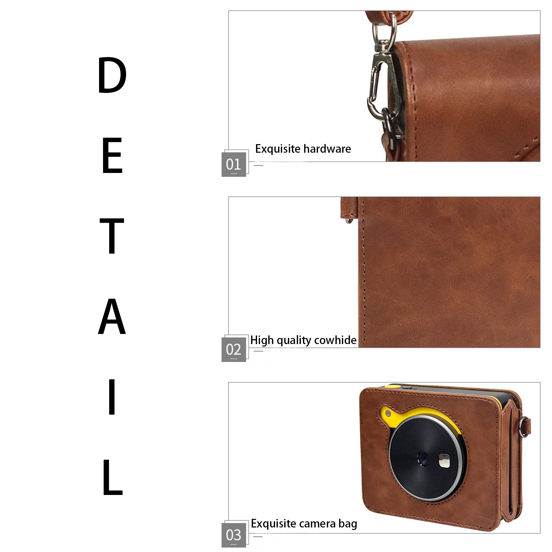 PU Vintage digital camera bag 7