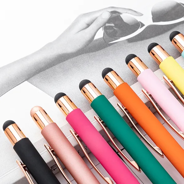 Metal Pen With Rose Gold Trim 5