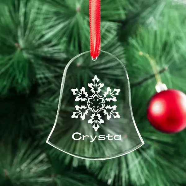 Crystal Bell Christmas Ornament 7