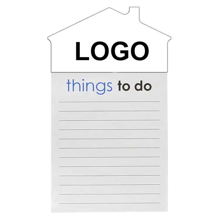 Custom House Shaped Magnet with Notepad 3