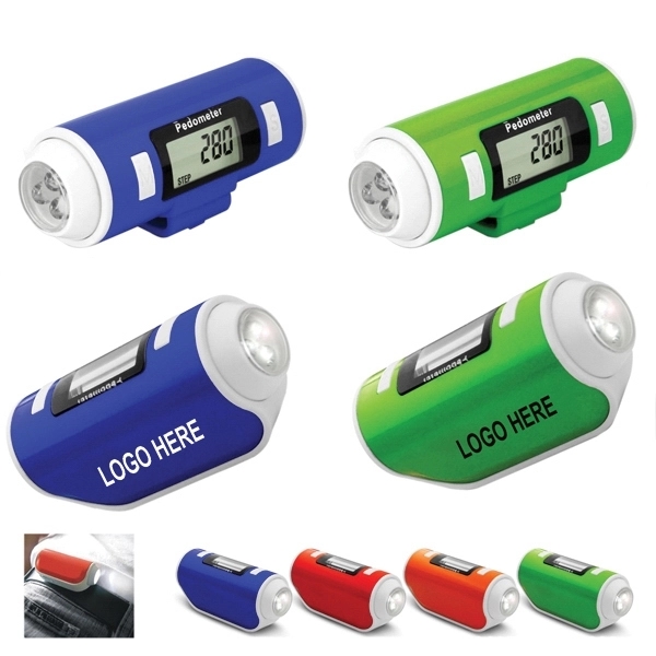 Pedometer with Flashlight and Siren 1