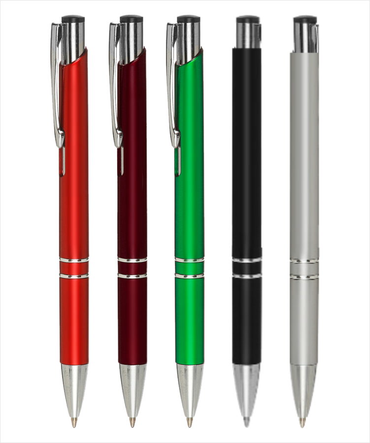 "Queenly" Metallic Click Pens 4