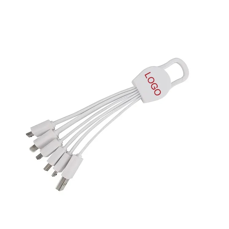 Multi Adpator Charging Cable with Carabiner Clip 3