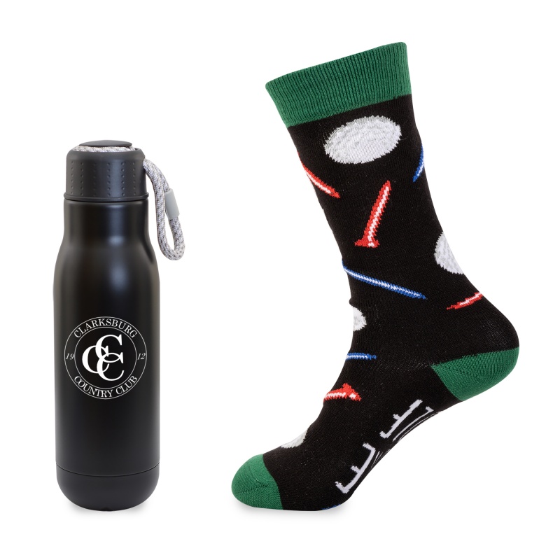 Less Work, More Golf Bottle Gift Set 2