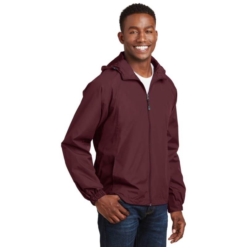 Sport-Tek Hooded Raglan Jacket. 23