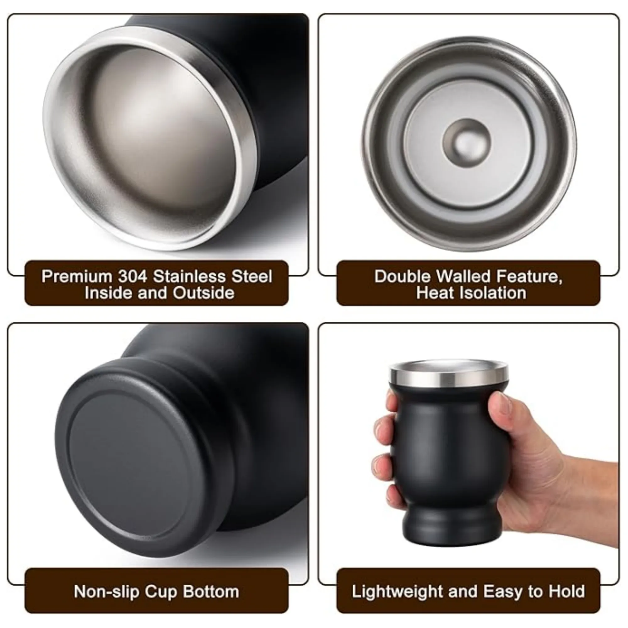 304 Stainless Steel 8oz Mate Cup 1