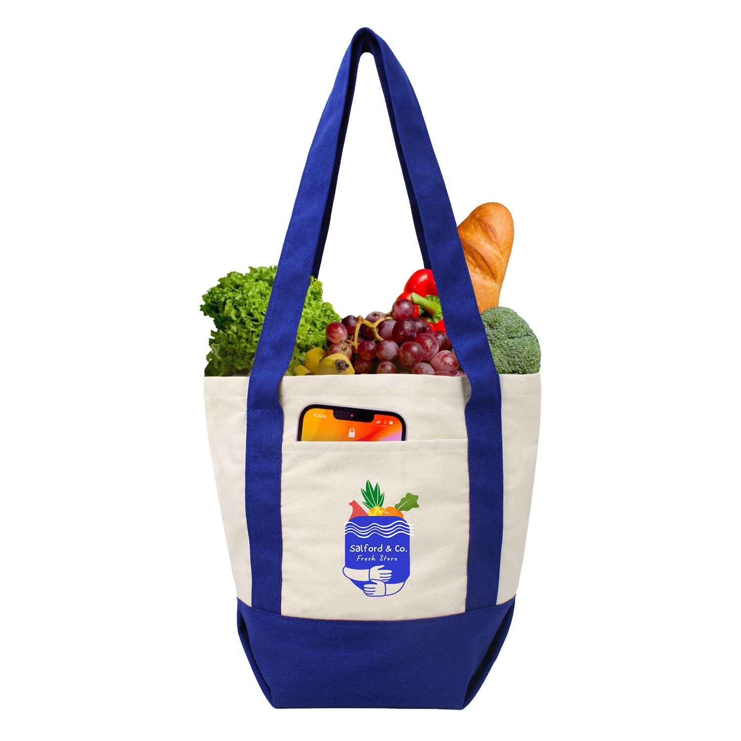 10 Oz Mini Cotton Canvas Boat Tote 11