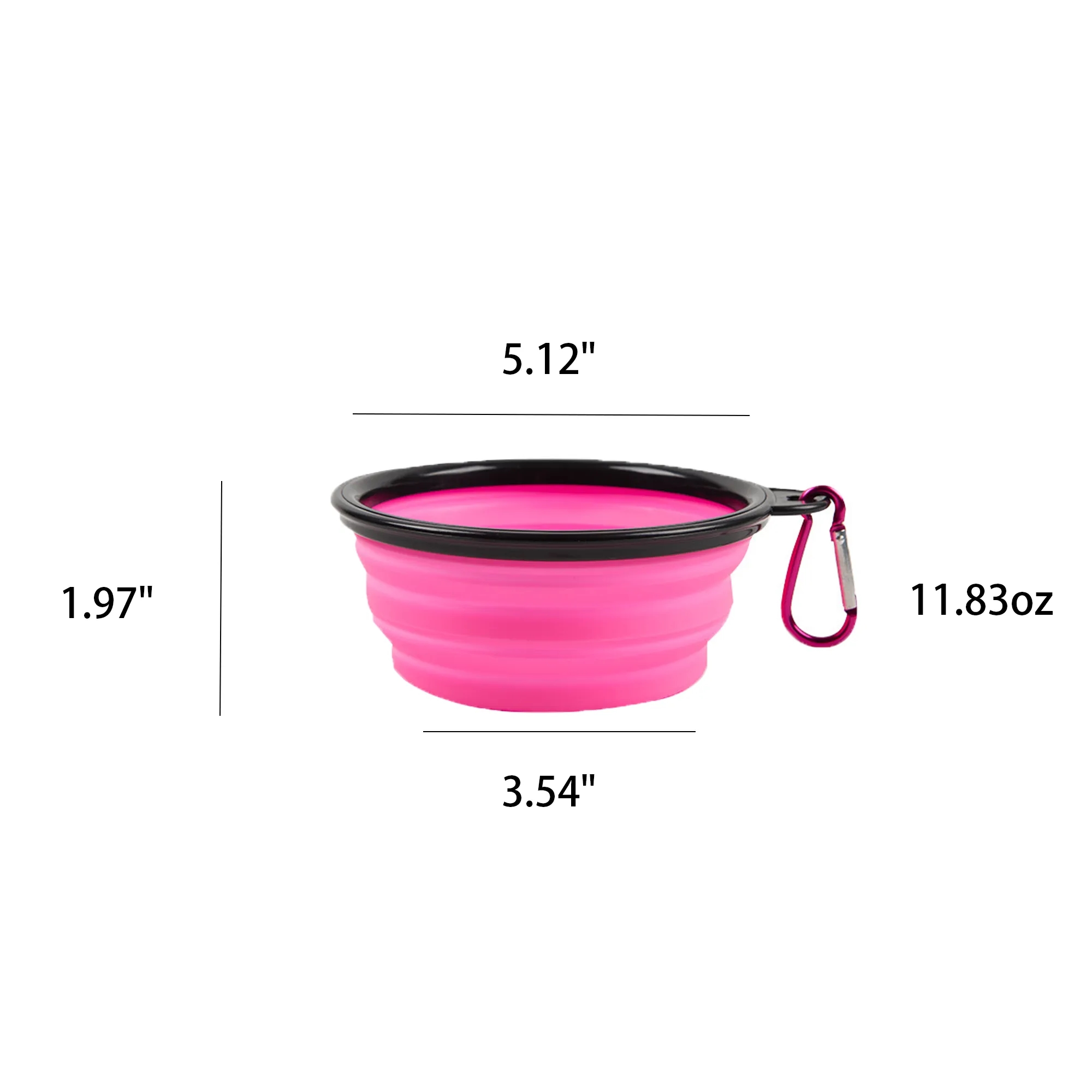 Outdoor Pet Food Bowl With Collapsible Buckle 2