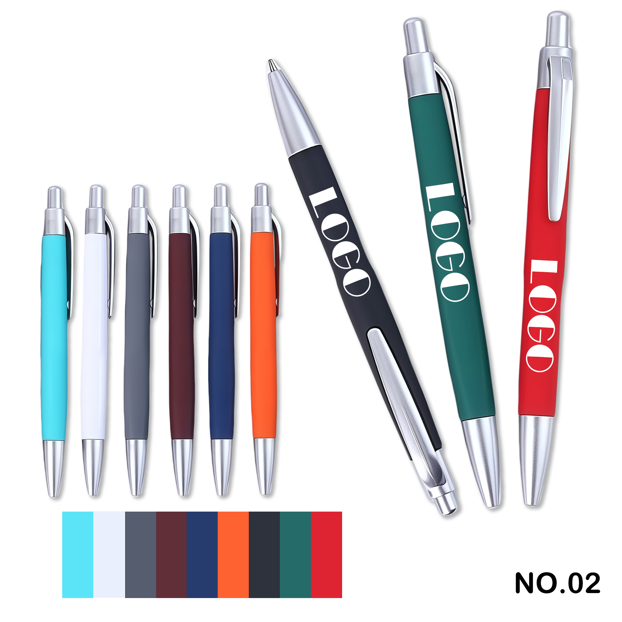 Click-action soft-touch ballpoint pen 1