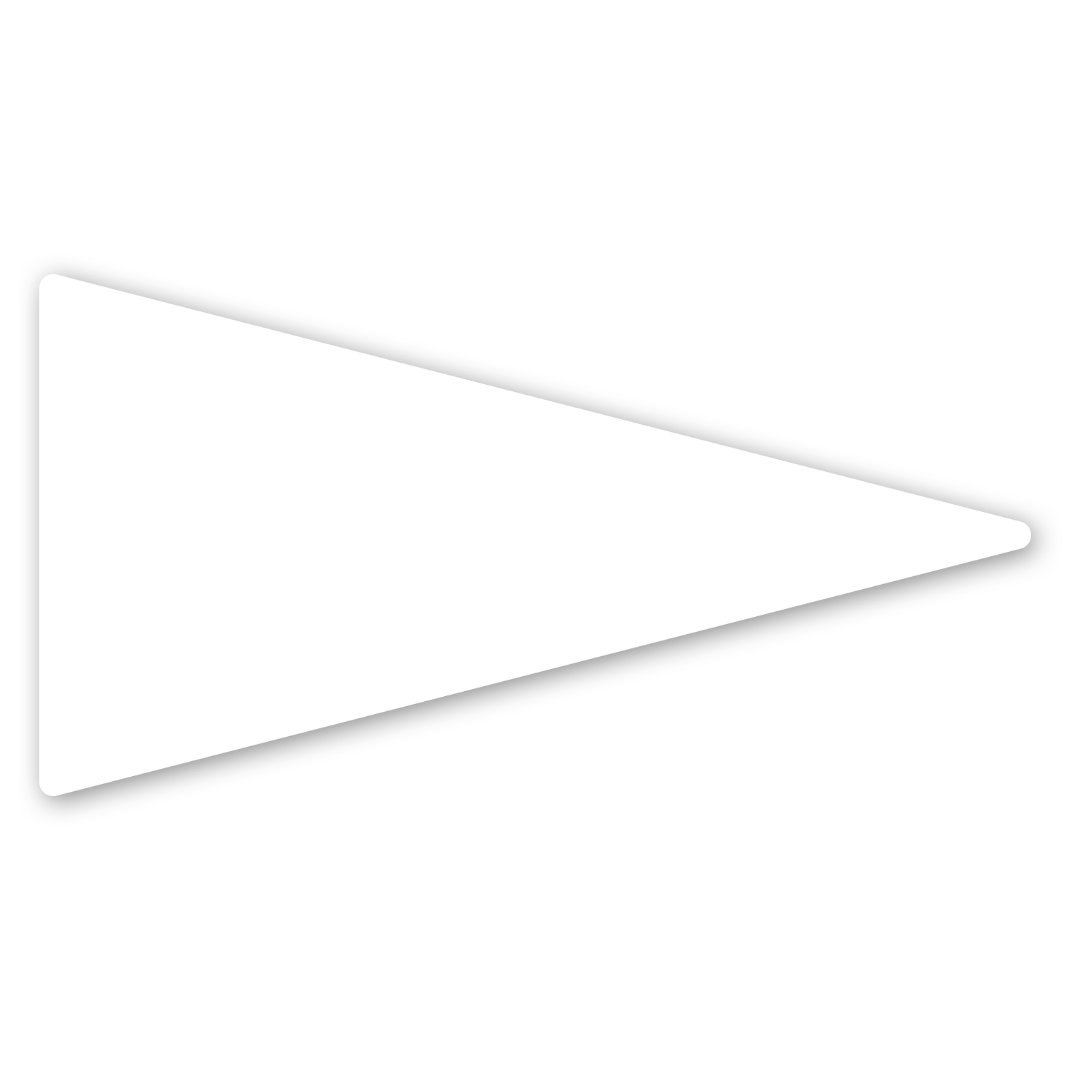 Pennant Car Sign Magnet 7.125 x 3.75 1