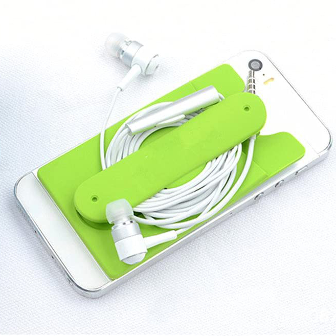 Silicone Card Holder w/Cell Phone Stand 2